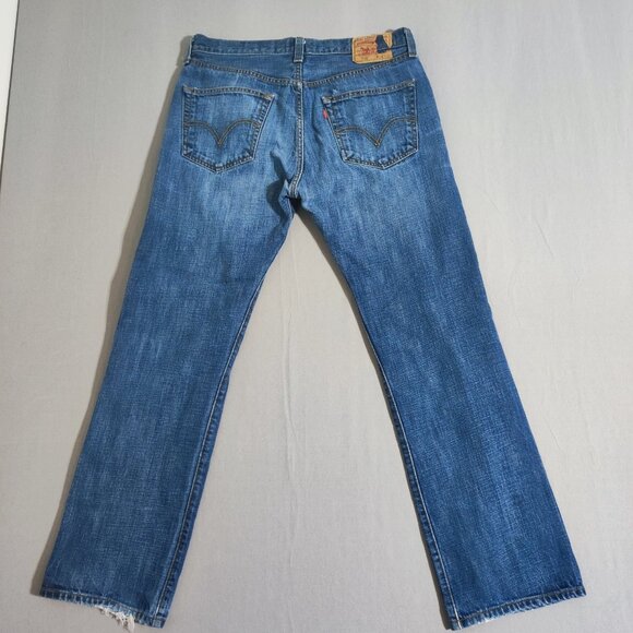 Levi's 501 jeans men's size 34/32 denim blue classic button fly Vintage Y2K - Picture 3 of 14
